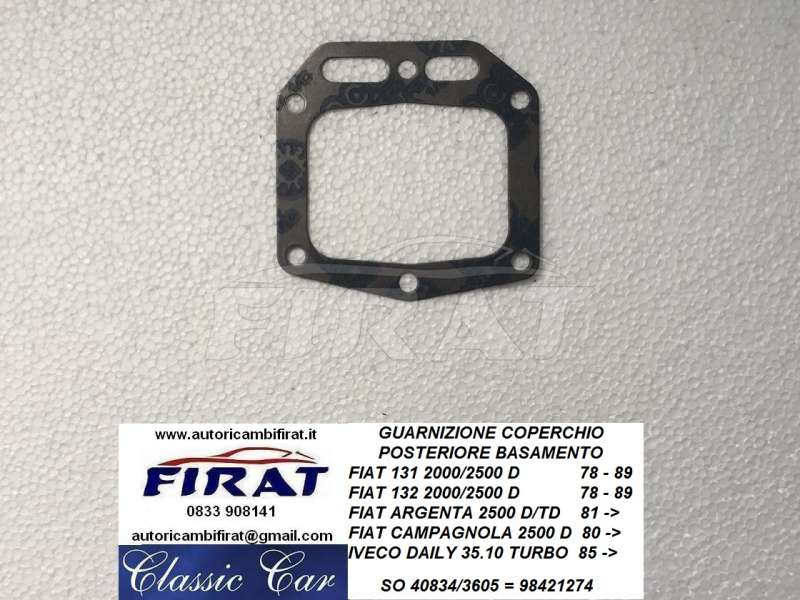 GUARNIZIONE COPERCHIO POSTERIORE BASAMENTO FIAT 131-132(SO40834)